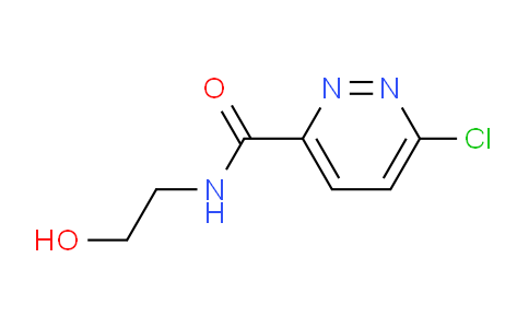 CAS No. 202135-67-9, 6-chloro-N-(2-hydroxyethyl)pyridazine-3-carboxamide