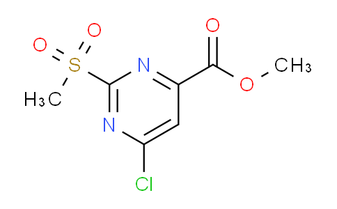 CAS No. 25742-28-3, methyl 6-chloro-2-(methylsulfonyl)pyrimidine-4-carboxylate