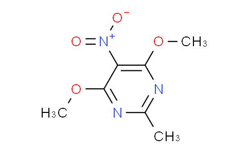 CAS No. 29939-34-2, 4,6-dimethoxy-2-methyl-5-nitropyrimidine