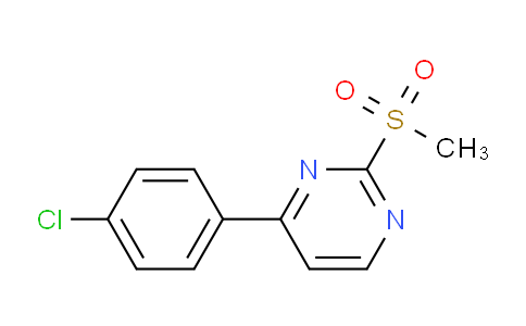 CAS No. 434941-56-7, 4-(4-Chlorophenyl)-2-(methylsulfonyl)pyrimidine