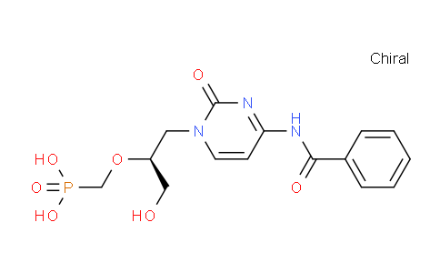 CAS No. 132336-37-9, (S)-(((1-(4-benzamido-2-oxopyrimidin-1(2H)-yl)-3-hydroxypropan-2-yl)oxy)methyl)phosphonic acid