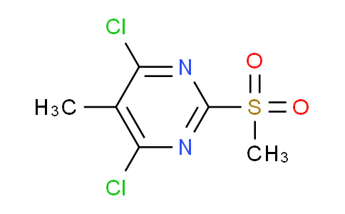CAS No. 98814-28-9, 4,6-dichloro-5-methyl-2-(methylsulfonyl)pyrimidine