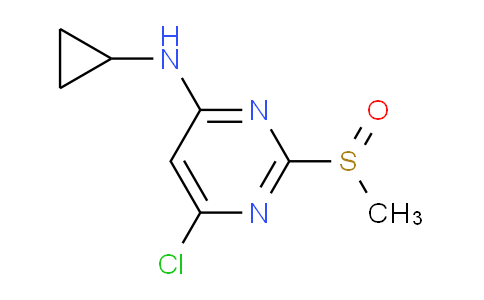 CAS No. 1289385-22-3, 6-chloro-N-cyclopropyl-2-(methylsulfinyl)pyrimidin-4-amine