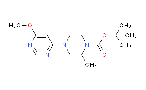CAS No. 1353954-72-9, tert-Butyl 4-(6-methoxypyrimidin-4-yl)-2-methylpiperazine-1-carboxylate