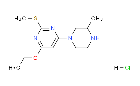 CAS No. 1353985-71-3, 4-Ethoxy-6-(3-methylpiperazin-1-yl)-2-(methylthio)pyrimidine hydrochloride