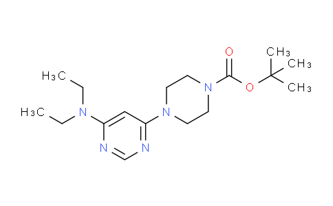 CAS No. 1353966-56-9, tert-Butyl 4-(6-(diethylamino)pyrimidin-4-yl)piperazine-1-carboxylate