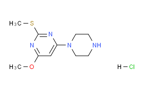 CAS No. 1353965-29-3, 4-Methoxy-2-(methylthio)-6-(piperazin-1-yl)pyrimidine hydrochloride