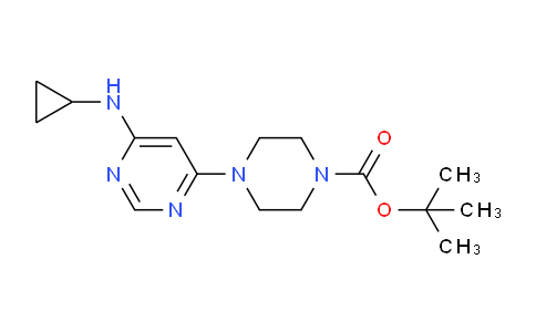 CAS No. 1353974-24-9, tert-Butyl 4-(6-(cyclopropylamino)pyrimidin-4-yl)piperazine-1-carboxylate