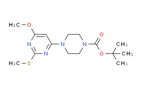CAS No. 1353958-74-3, tert-Butyl 4-(6-methoxy-2-(methylthio)pyrimidin-4-yl)piperazine-1-carboxylate
