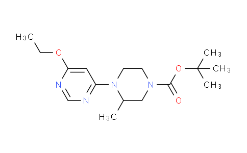 CAS No. 1353952-97-2, tert-butyl 4-(6-ethoxypyrimidin-4-yl)-3-methylpiperazine-1-carboxylate
