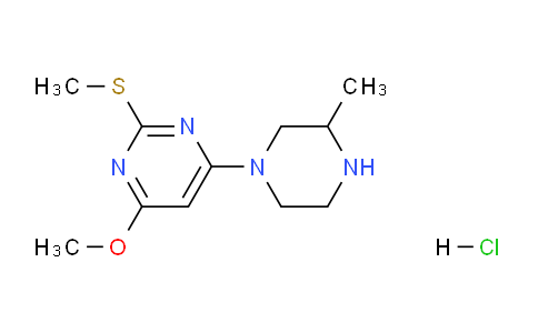 CAS No. 1353980-29-6, 4-Methoxy-6-(3-methylpiperazin-1-yl)-2-(methylthio)pyrimidine hydrochloride