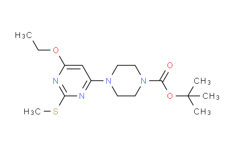 CAS No. 1353989-90-8, tert-Butyl 4-(6-ethoxy-2-(methylthio)pyrimidin-4-yl)piperazine-1-carboxylate