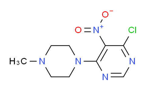 CAS No. 154418-73-2, 4-Chloro-6-(4-methylpiperazin-1-yl)-5-nitropyrimidine