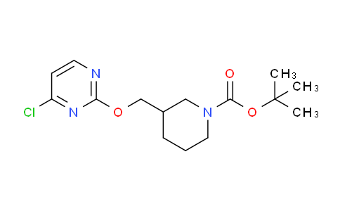 CAS No. 939986-48-8, tert-butyl 3-(((4-chloropyrimidin-2-yl)oxy)methyl)piperidine-1-carboxylate