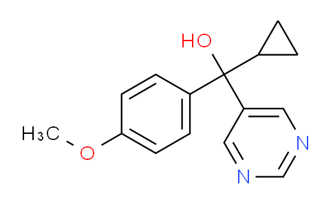 CAS No. 12771-68-5, Cyclopropyl(4-methoxyphenyl)(pyrimidin-5-yl)methanol
