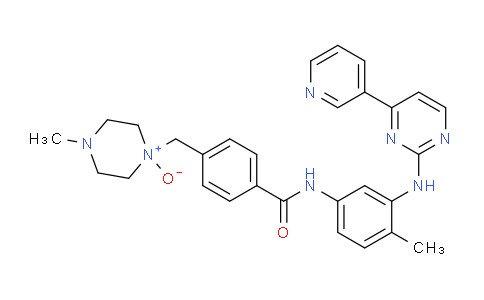 CAS No. 938082-57-6, 4-methyl-1-(4-((4-methyl-3-((4-(pyridin-3-yl)pyrimidin-2-yl)amino)phenyl)carbamoyl)benzyl)piperazine 1-oxide