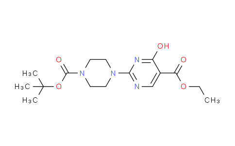 CAS No. 1065074-31-8, Ethyl 2-(4-(tert-butoxycarbonyl)piperazin-1-yl)-4-hydroxypyrimidine-5-carboxylate