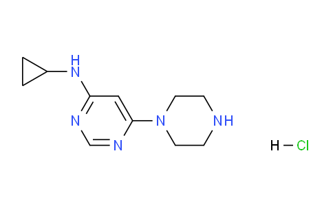 CAS No. 1185317-92-3, N-Cyclopropyl-6-(piperazin-1-yl)pyrimidin-4-amine hydrochloride