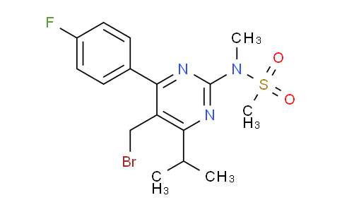 N-[5-Bromomethyl-4-(4-fluorophenyl)-6-isopropylpyrimidine-2-yl]-N-methylmethane sulfonamide