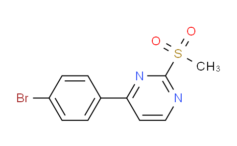 CAS No. 1027064-22-7, 4-(4-Bromophenyl)-2-(methylsulfonyl)pyrimidine