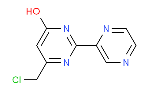 CAS No. 955887-08-8, 6-(Chloromethyl)-2-(pyrazin-2-yl)pyrimidin-4-ol