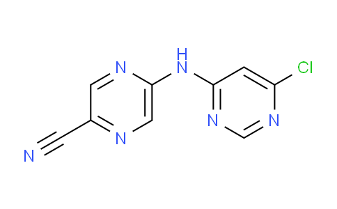 CAS No. 1137475-05-8, 5-((6-chloropyrimidin-4-yl)amino)pyrazine-2-carbonitrile