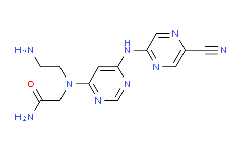CAS No. 1137475-09-2, 2-((2-aminoethyl)(6-((5-cyanopyrazin-2-yl)amino)pyrimidin-4-yl)amino)acetamide