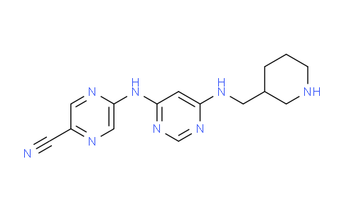 1137475-25-2 | 5-((6-((piperidin-3-ylmethyl)amino)pyrimidin-4-yl)amino)pyrazine-2-carbonitrile