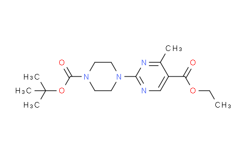 CAS No. 1150163-72-6, Ethyl 2-(4-(tert-butoxycarbonyl)piperazin-1-yl)-4-methylpyrimidine-5-carboxylate