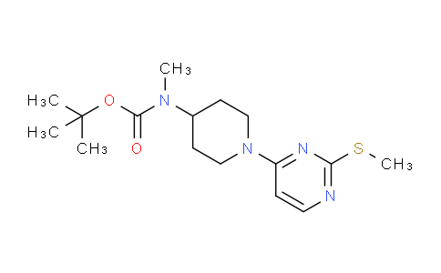 CAS No. 1261232-35-2, tert-Butyl methyl(1-(2-(methylthio)pyrimidin-4-yl)piperidin-4-yl)carbamate