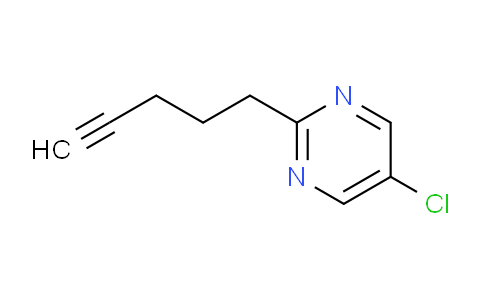 CAS No. 126215-85-8, 5-chloro-2-(pent-4-yn-1-yl)pyrimidine