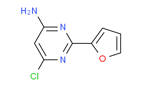 CAS No. 856173-22-3, 6-chloro-2-(furan-2-yl)pyrimidin-4-amine
