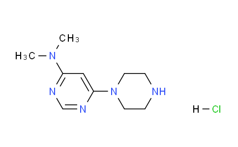 CAS No. 1185310-57-9, N,N-dimethyl-6-(piperazin-1-yl)pyrimidin-4-amine hydrochloride