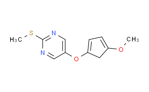 CAS No. 1245648-98-9, 5-((4-methoxycyclopenta-1,3-dien-1-yl)oxy)-2-(methylthio)pyrimidine
