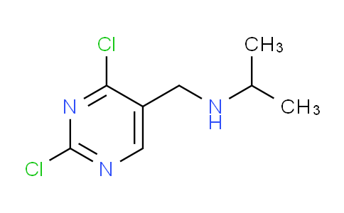 CAS No. 1289387-95-6, N-((2,4-dichloropyrimidin-5-yl)methyl)propan-2-amine
