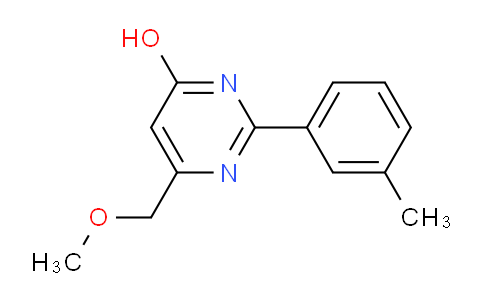 CAS No. 883032-71-1, 6-(methoxymethyl)-2-(m-tolyl)pyrimidin-4-ol
