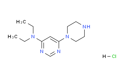 CAS No. 1185319-47-4, N,N-Diethyl-6-(piperazin-1-yl)pyrimidin-4-amine hydrochloride