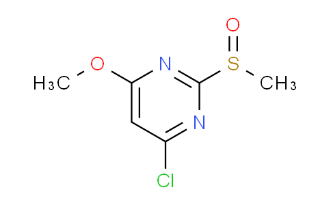 CAS No. 1289385-30-3, 4-Chloro-6-methoxy-2-(methylsulfinyl)pyrimidine