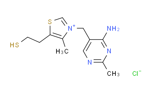 CAS No. 299-35-4, 3-((4-Amino-2-methylpyrimidin-5-yl)methyl)-5-(2-mercaptoethyl)-4-methylthiazol-3-ium chloride