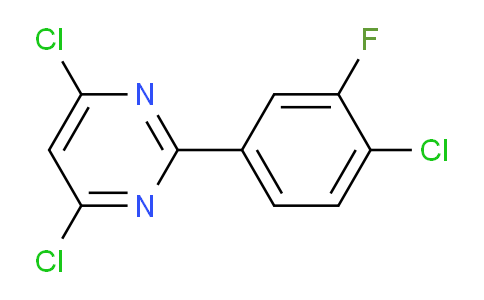 CAS No. 1190735-18-2, 4,6-dichloro-2-(4-chloro-3-fluorophenyl)pyrimidine