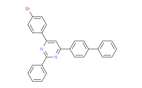 CAS No. 1421599-34-9, 4-([1,1'-Biphenyl]-4-yl)-6-(4-bromophenyl)-2-phenylpyrimidine