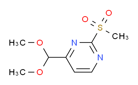 CAS No. 874279-26-2, 4-(Dimethoxymethyl)-2-(methylsulfonyl)pyrimidine