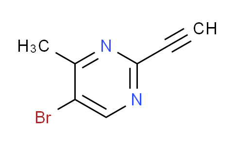 CAS No. 1823953-96-3, 5-Bromo-2-ethynyl-4-methylpyrimidine