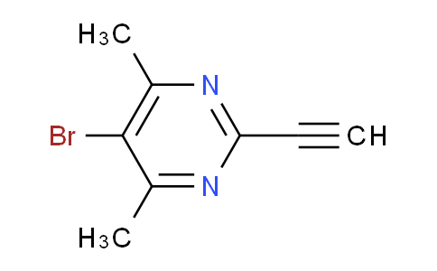 CAS No. 1823931-24-3, 5-Bromo-2-ethynyl-4,6-dimethylpyrimidine