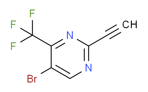 CAS No. 1823917-11-8, 5-Bromo-2-ethynyl-4-(trifluoromethyl)pyrimidine