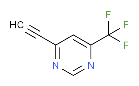 CAS No. 1378258-80-0, 4-Ethynyl-6-(trifluoromethyl)pyrimidine