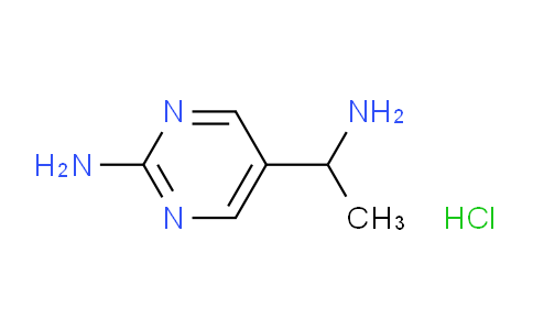 CAS No. 1956355-75-1, 5-(1-Aminoethyl)pyrimidin-2-amine hydrochloride