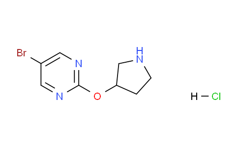 CAS No. 1956365-66-4, 5-Bromo-2-(pyrrolidin-3-yloxy)pyrimidine hydrochloride