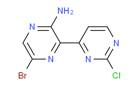 CAS No. 1956309-92-4, 5-Bromo-3-(2-chloropyrimidin-4-yl)pyrazin-2-amine