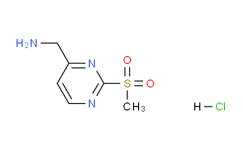 CAS No. 1956309-79-7, (2-(Methylsulfonyl)pyrimidin-4-yl)methanamine hydrochloride